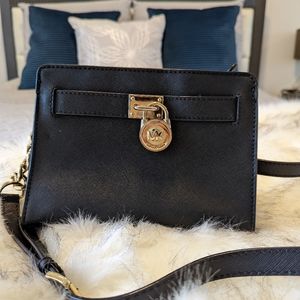 Michael Kors black cross body bag